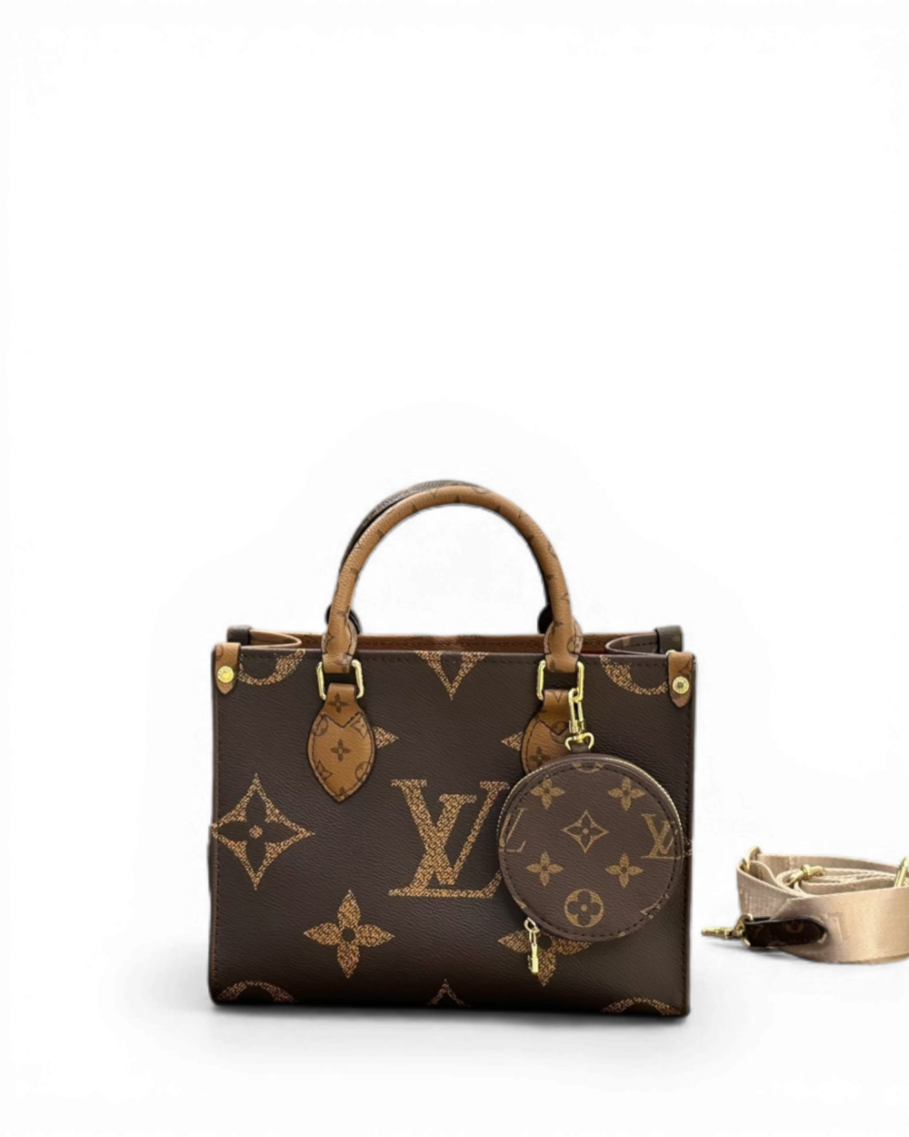 Louis Vuitton Brown Giant Monogram Canvas Onthego PM