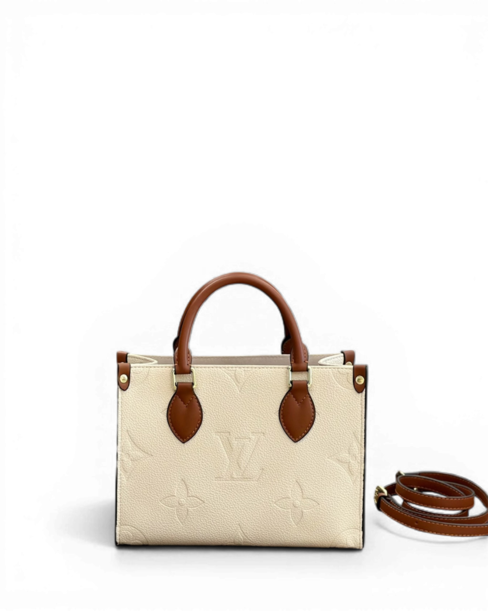 Louis Vuitton Cream Bicolor Empreinte Onthego PM