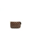 AAA Replica Louis Vuitton LV MINI POCHETTE ACCESSORIES DAMIER EBENE CANVAS GHW