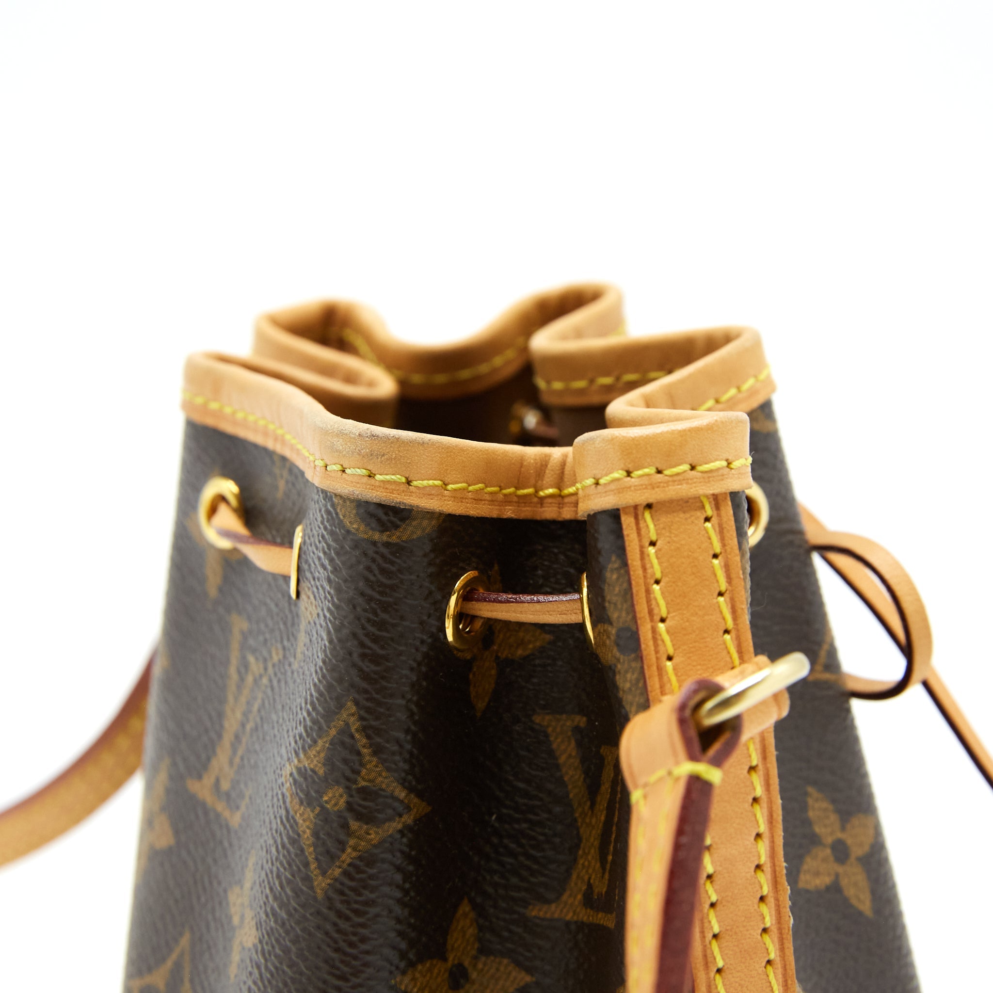 AAA Replica Louis Vuitton LV NANO NOE MONOGRAM CANVAS GHW