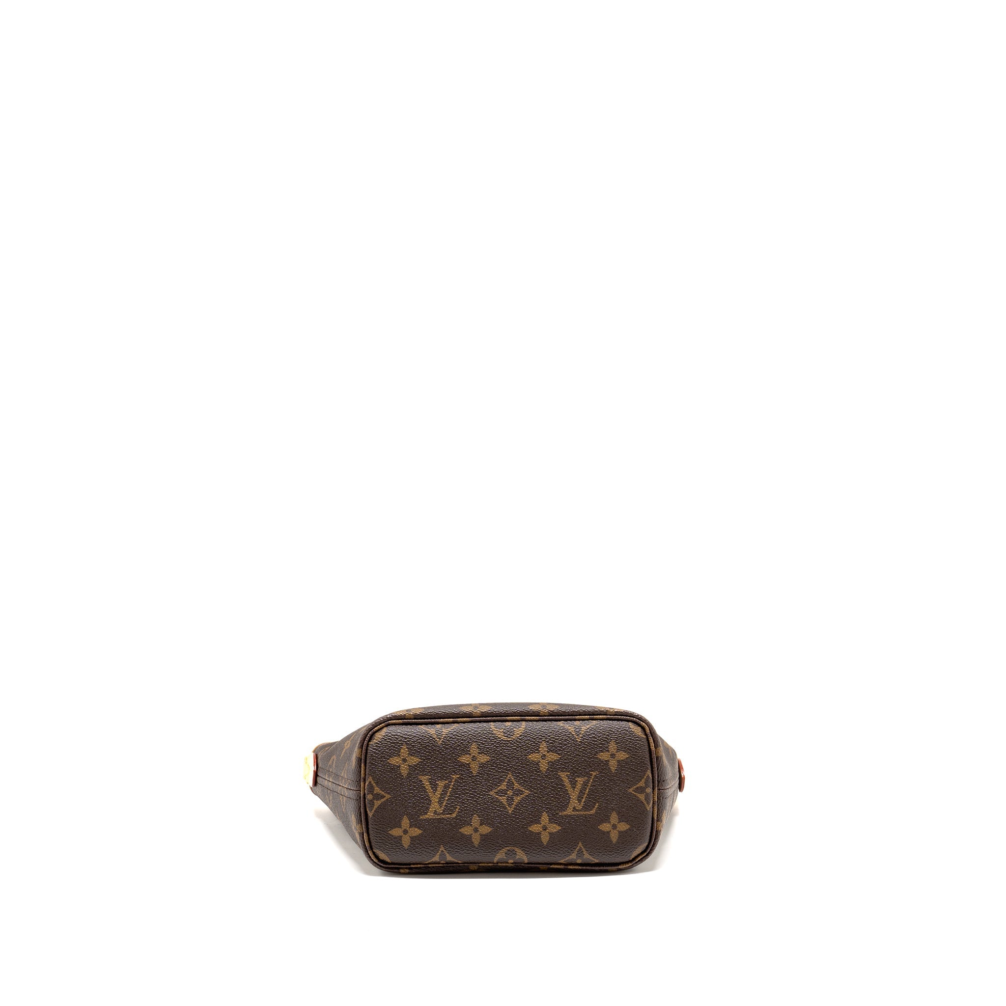 AAA Replica Louis Vuitton LV NEVERFULL BB BEIGE STRAP MONOGRAM CANVAS GHW