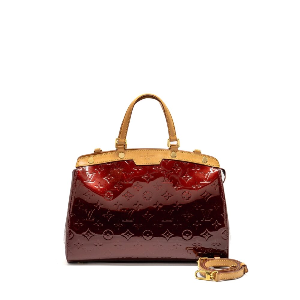 AAA Replica Louis Vuitton LV VERNIS BREA PATENT BURGUNDY AMARANTE GHW