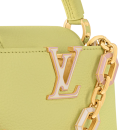 AAA Replica Louis Vuitton LV CAPUCINES MINI TAURILLON YELLOW GHW
