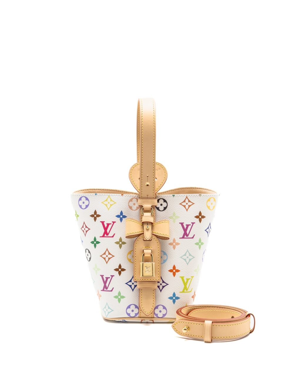 AAA Replica Louis Vuitton LV MURAKAMI ALL IN BB MONOGRAM CANVAS/LEATHER MULTICOLOUR GHW