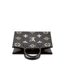 AAA Replica Louis Vuitton LV ONTHEGO MM MONOGRAM EMPREINTE LEATHER BLACK/BEIGE GHW