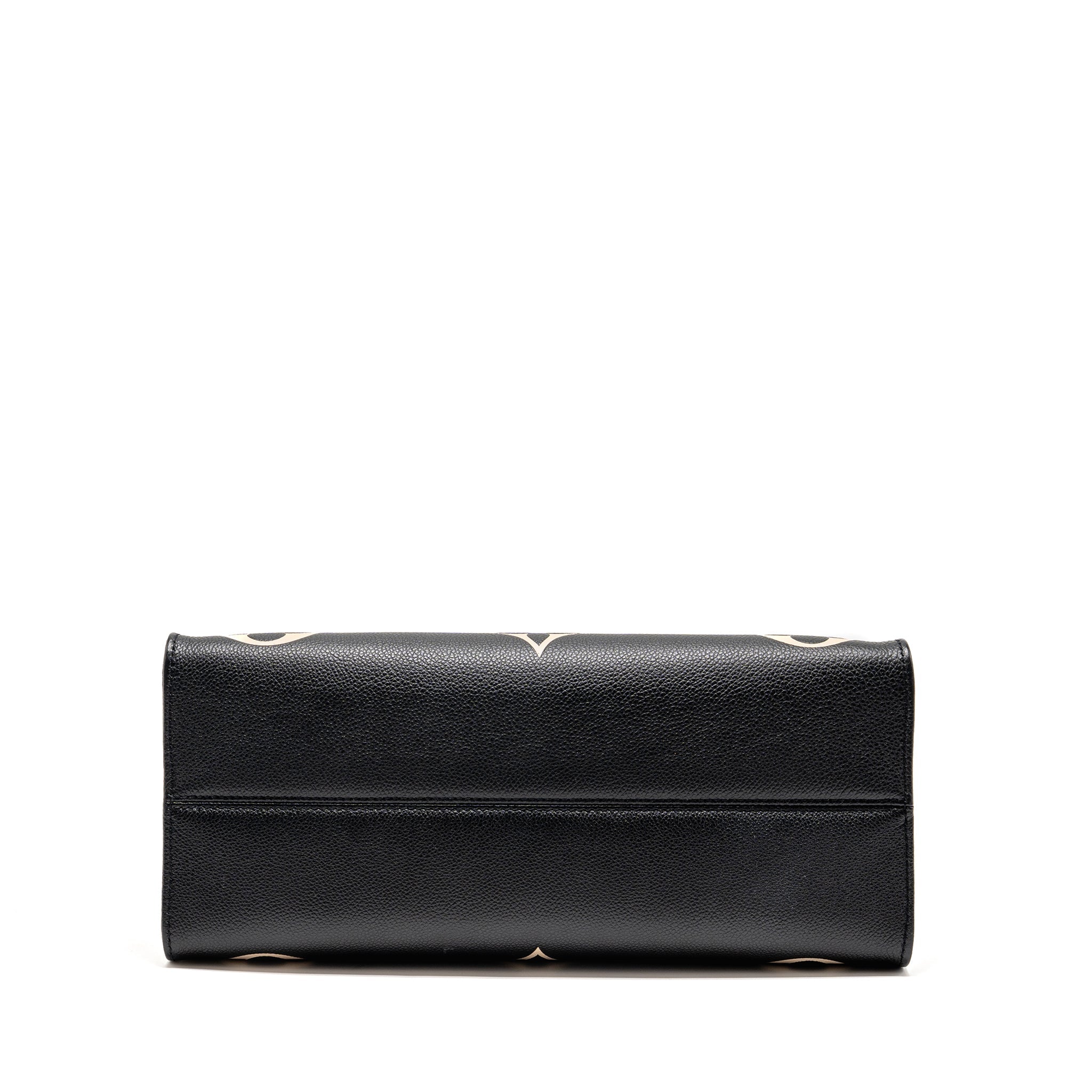 AAA Replica Louis Vuitton LV ONTHEGO MM MONOGRAM EMPREINTE LEATHER BLACK/BEIGE GHW