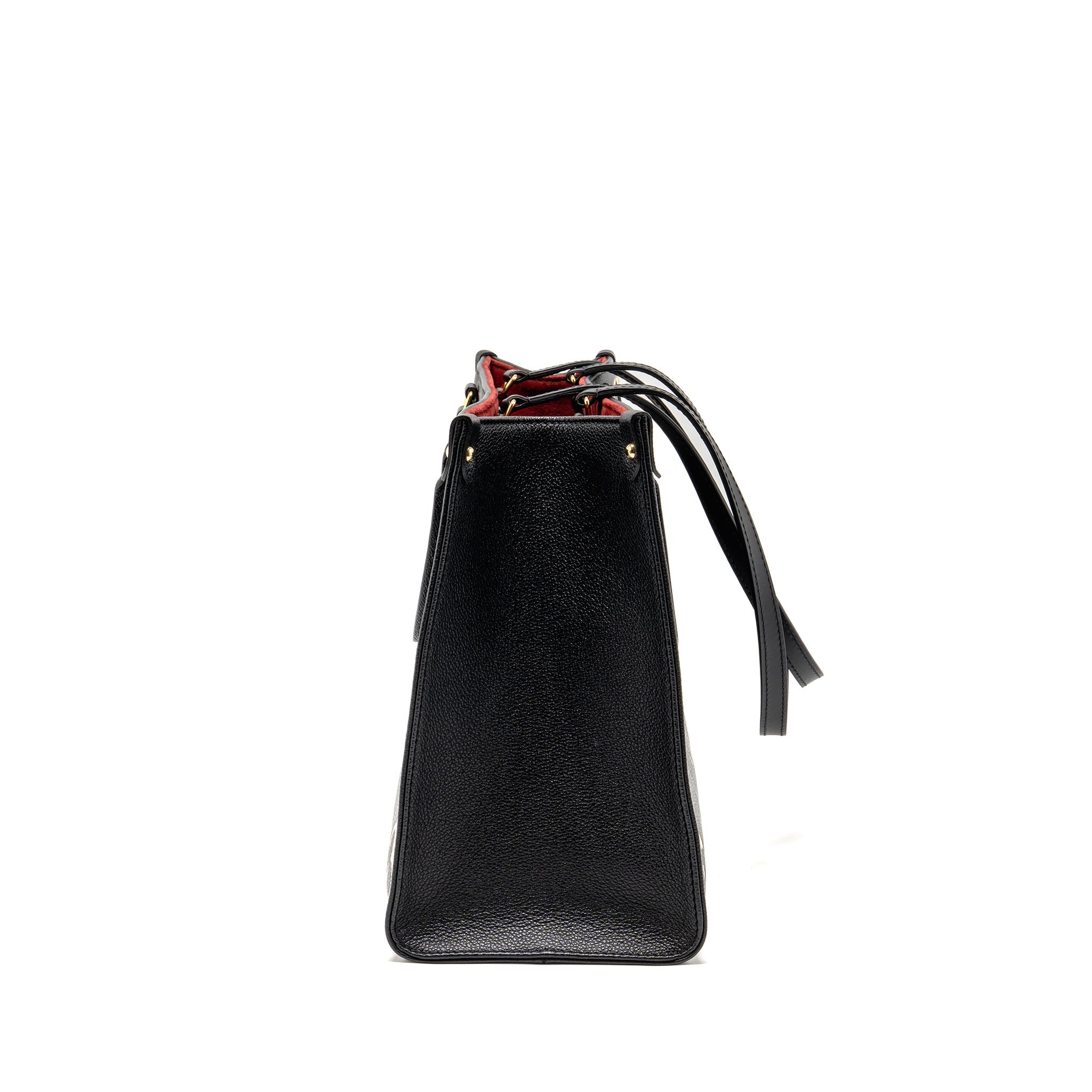 AAA Replica Louis Vuitton LV ONTHEGO MM MONOGRAM EMPREINTE LEATHER BLACK/BEIGE GHW