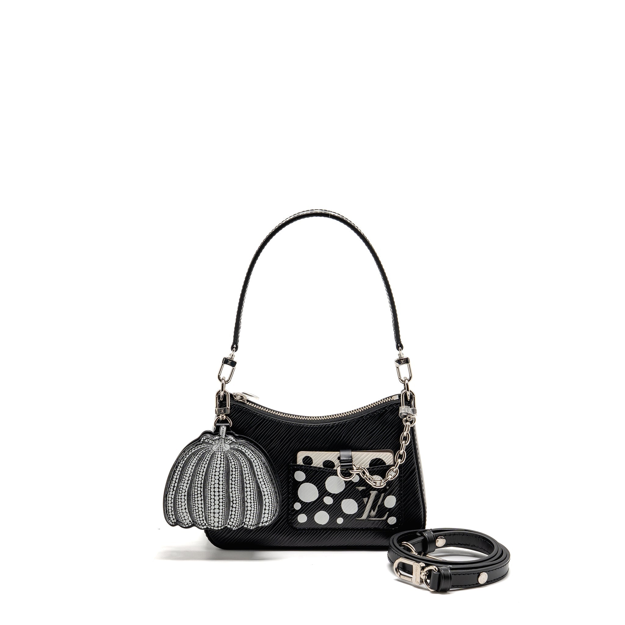 AAA Replica Louis Vuitton LV YAYOI KUSAMA MARELLINI EPI LEATHER BLACK SHW