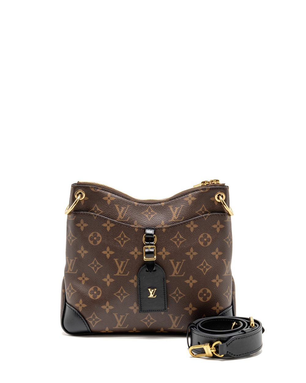 AAA Replica Louis Vuitton LV ODEON PM BAG MONOGRAM CANVAS BLACK GHW