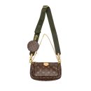 AAA Replica Louis Vuitton LV MULTI POCHETTE ACCESSORIES KHAKI STRAP MONOGRAM CANVAS GHW