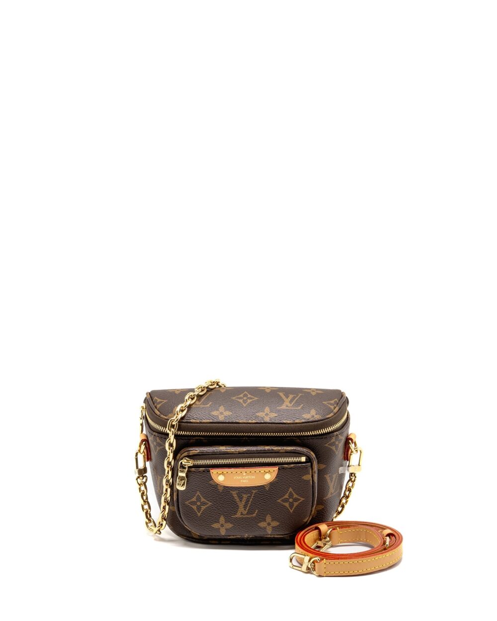 AAA Replica Louis Vuitton LV MINI BUMBAG MONOGRAM CANVAS GHW