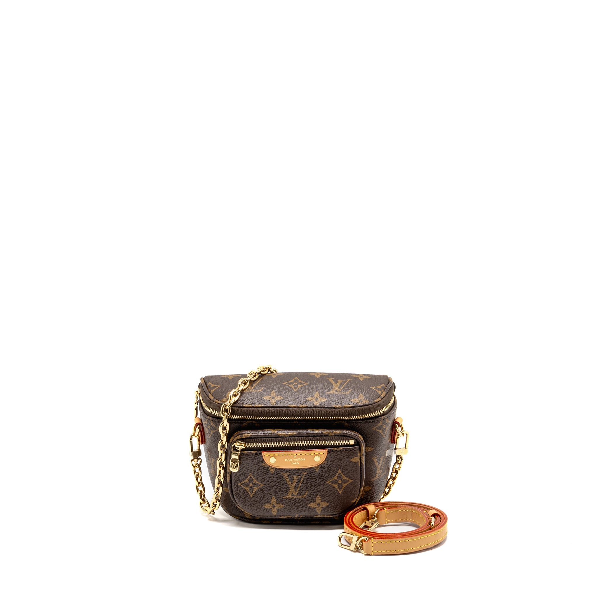 AAA Replica Louis Vuitton LV MINI BUMBAG MONOGRAM CANVAS GHW