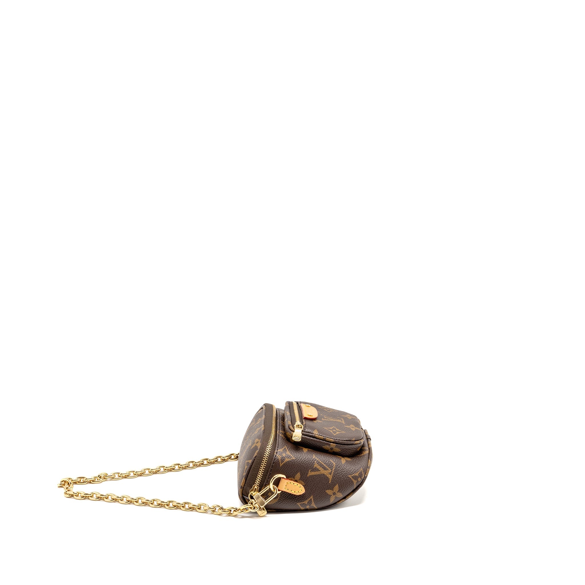 AAA Replica Louis Vuitton LV MINI BUMBAG MONOGRAM CANVAS GHW