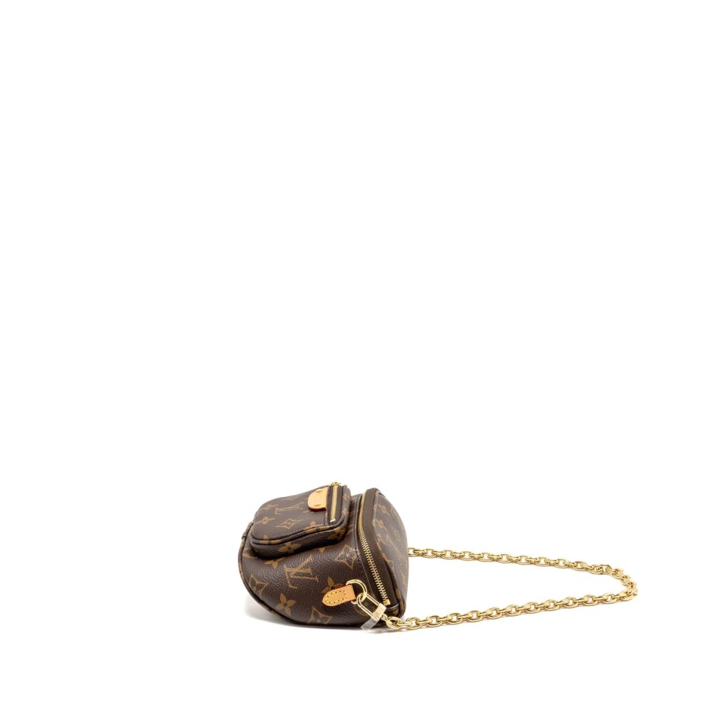 AAA Replica Louis Vuitton LV MINI BUMBAG MONOGRAM CANVAS GHW
