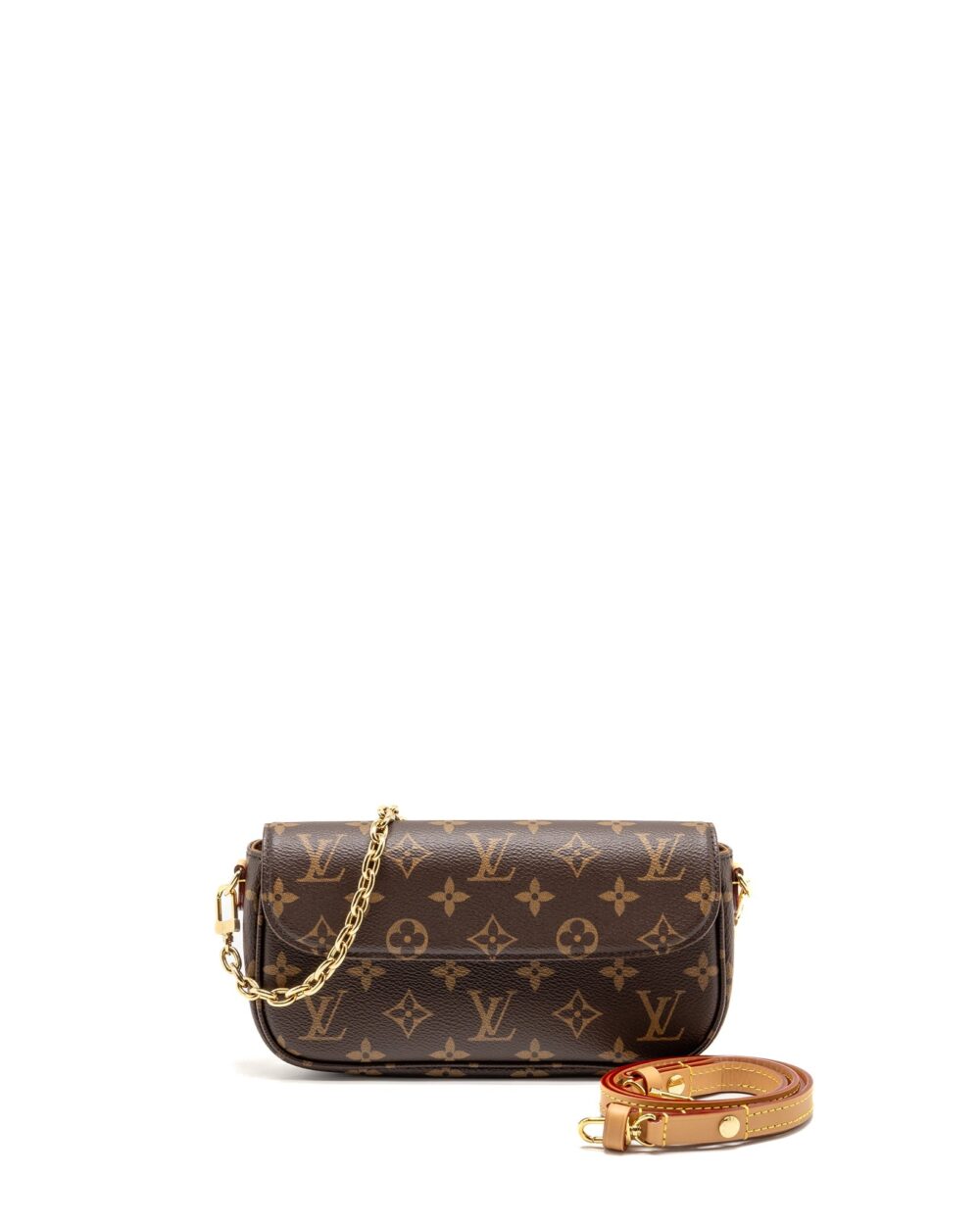 AAA Replica Louis Vuitton LV IVY WALLET ON CHAIN MONOGRAM CANVAS GHW