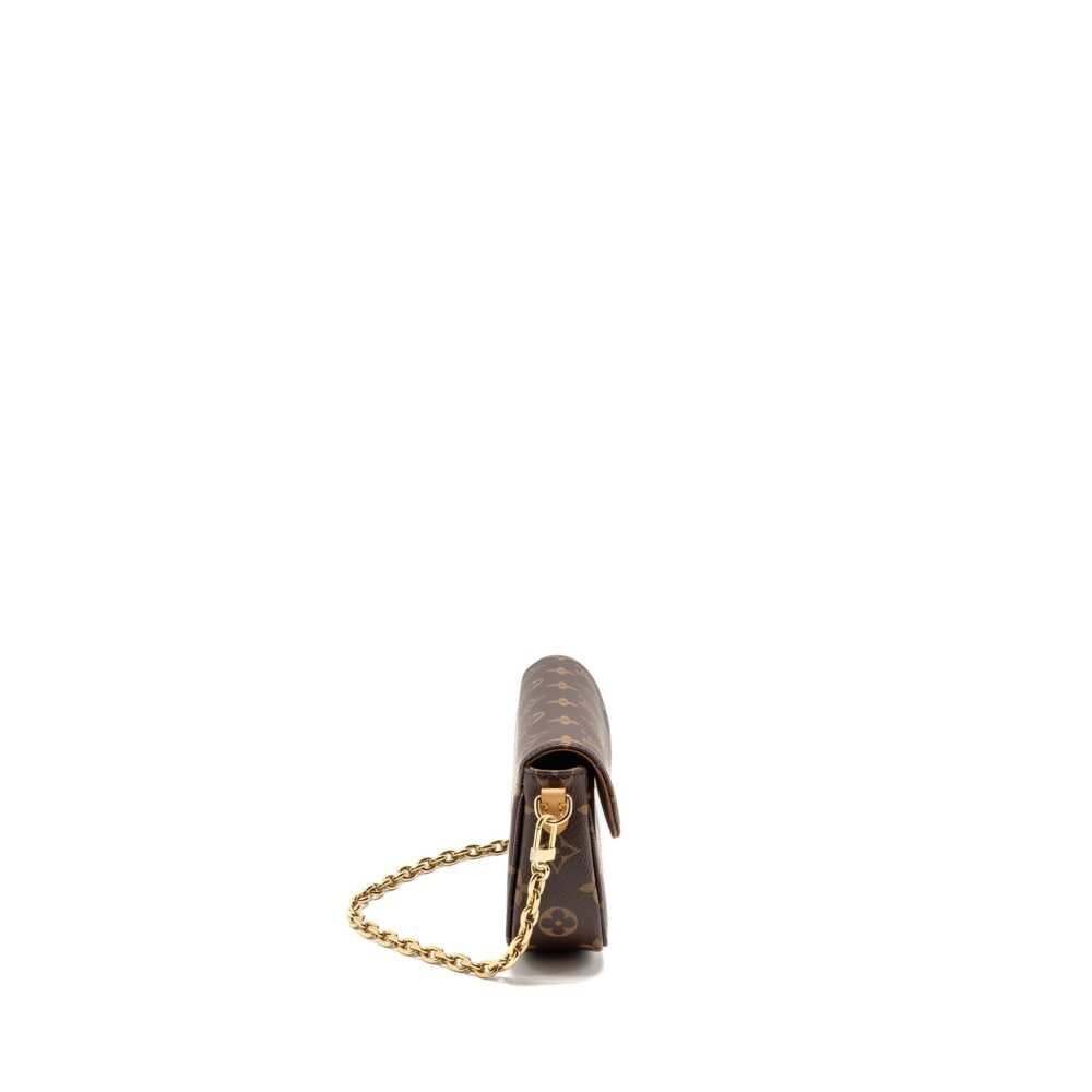 AAA Replica Louis Vuitton LV IVY WALLET ON CHAIN MONOGRAM CANVAS GHW