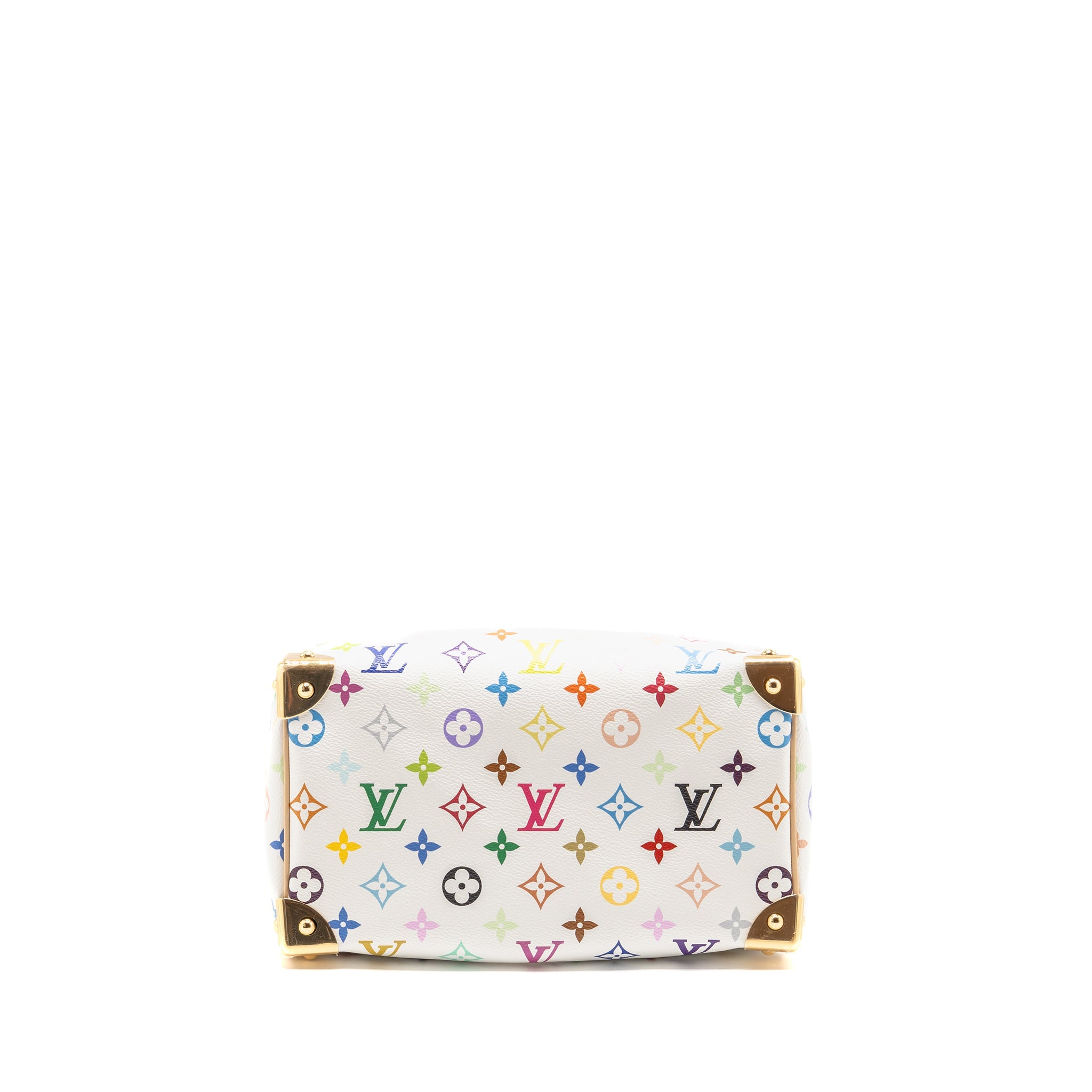 AAA Replica Louis Vuitton LV X TAKASHI MURAKAMI SPEEDY BANDOULIÈRE 25 MONOGRAM CANVAS WHITE/ MULTICOLOUR GHW