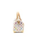 AAA Replica Louis Vuitton LV X TAKASHI MURAKAMI SPEEDY BANDOULIÈRE 25 MONOGRAM CANVAS WHITE/ MULTICOLOUR GHW