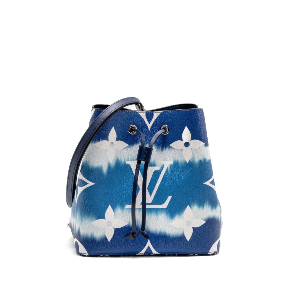 AAA Replica Louis Vuitton LV NEONOE LV ESCALE MM PASTEL GIANT MONOGRAM CANVAS BLUE/WHITE SHW