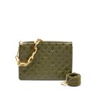 AAA Replica Louis Vuitton LV COUSSIN MM MONOGRAM-EMBOSSED PUFFY LAMBSKIN KHAKI GHW