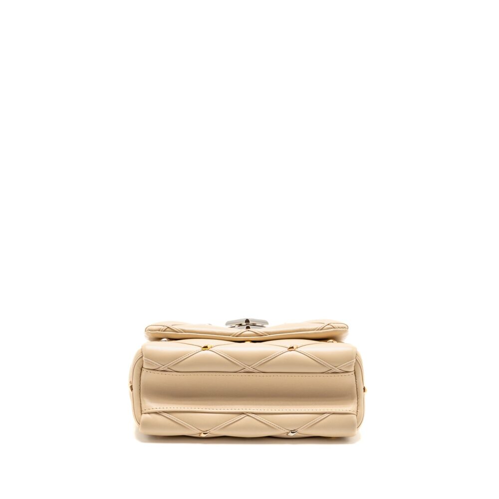 AAA Replica Louis Vuitton LV GO-14 MM LAMBSKIN BEIGE MULTICOLOUR HARDWARE