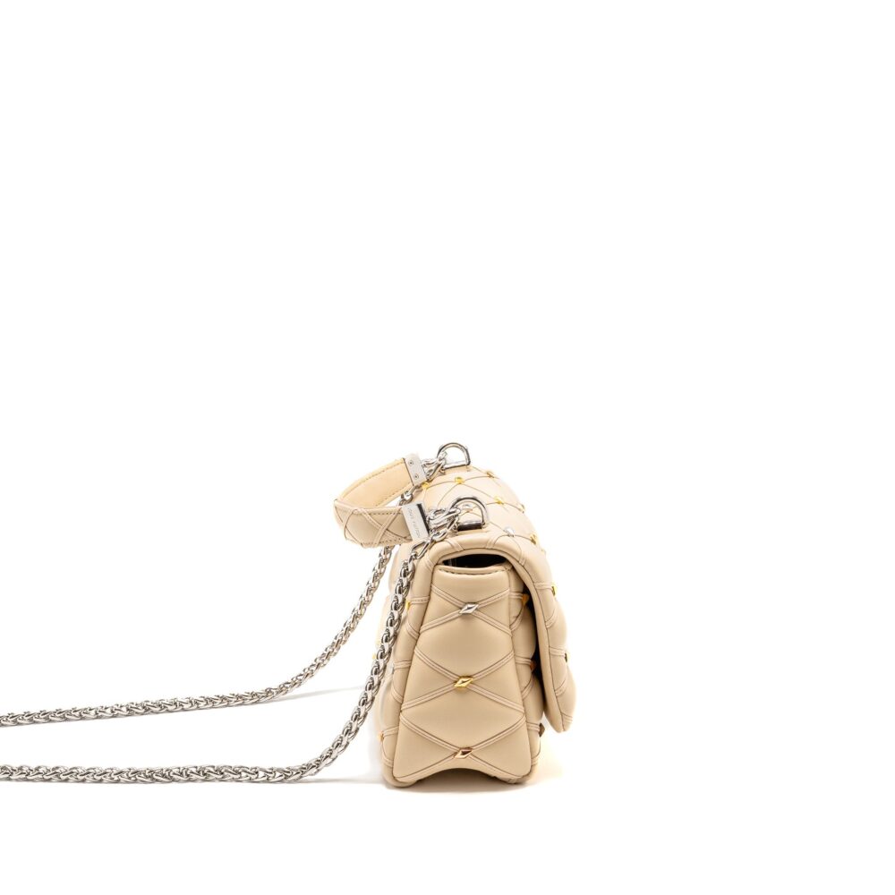 AAA Replica Louis Vuitton LV GO-14 MM LAMBSKIN BEIGE MULTICOLOUR HARDWARE