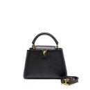 AAA Replica Louis Vuitton LV CAPUCINES BB CALFSKIN BLACK GHW