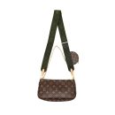 AAA Replica Louis Vuitton LV MULTI POCHETTE MONOGRAM CANVAS WITH KHAKI/ROSE CLAIR TWO STRAPS GHW