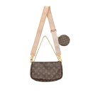 AAA Replica Louis Vuitton LV MULTI POCHETTE ROSE CLAIR STRAP MONOGRAM CANVAS GHW