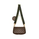 AAA Replica Louis Vuitton LV MULTI POCHETTE MONOGRAM CANVAS KHAKI STRAP GHW