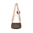 AAA Replica Louis Vuitton LV MULTI POCHETTE MONOGRAM CANVAS ROSE CLAIR GHW