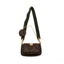 AAA Replica Louis Vuitton LV MULTI POCHETTE MONOGRAM CANVAS KHAKI STRAP GHW