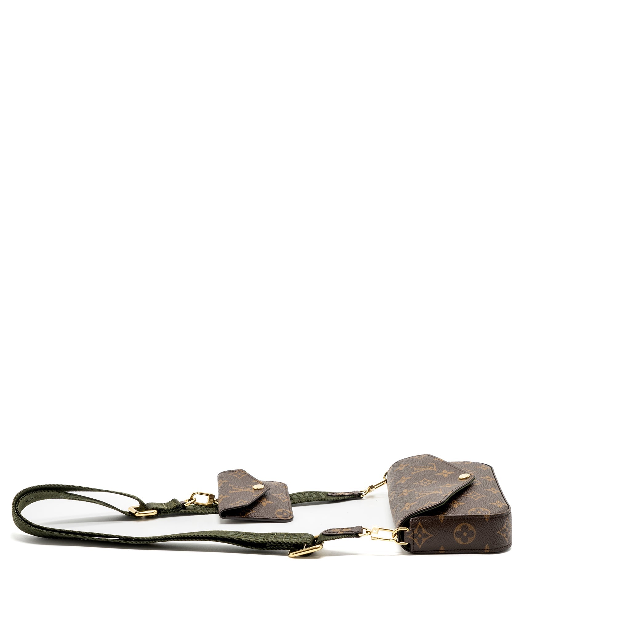 AAA Replica Louis Vuitton LV FELICIE STRAP & GO MONOGRAM CANVAS GHW (NEW VERSION)