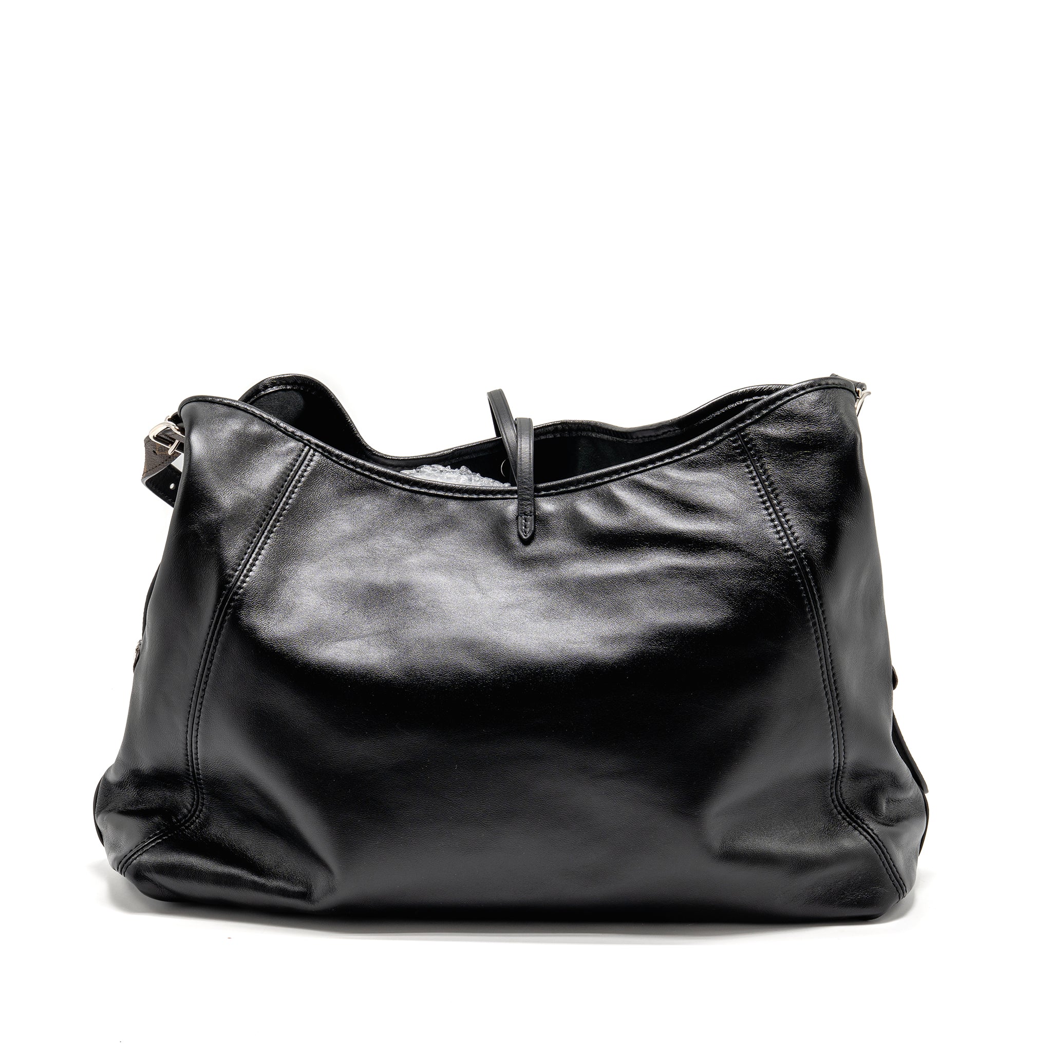 AAA Replica Louis Vuitton LV CARRYALL VIBE MM LAMBSKIN/MONOGRAM CANVAS BLACK SHW