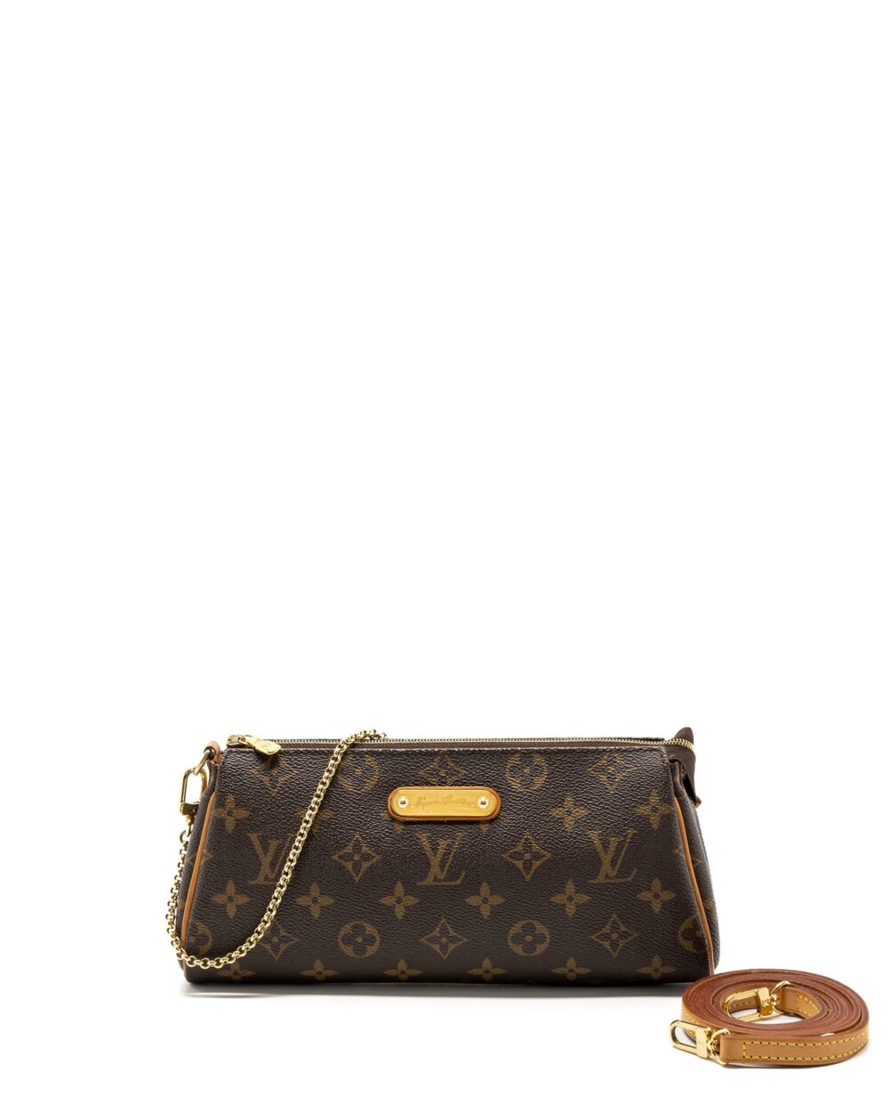 AAA Replica Louis Vuitton LV EVA POCHETTE MONOGRAM CANVAS GHW
