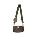 AAA Replica Louis Vuitton LV MULTI POCHETTE MONOGRAM CANVAS KHAKI STRAP GHW
