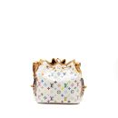 AAA Replica Louis Vuitton LV PETIT NOE WHITE MULTICOLOUR MONOGRAM CANVAS GHW