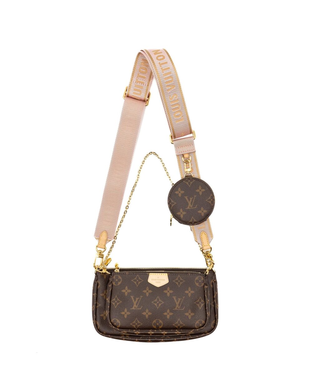 AAA Replica Louis Vuitton LV MULTI POCHETTE ACCESSORIES MONOGRAM CANVAS GHW