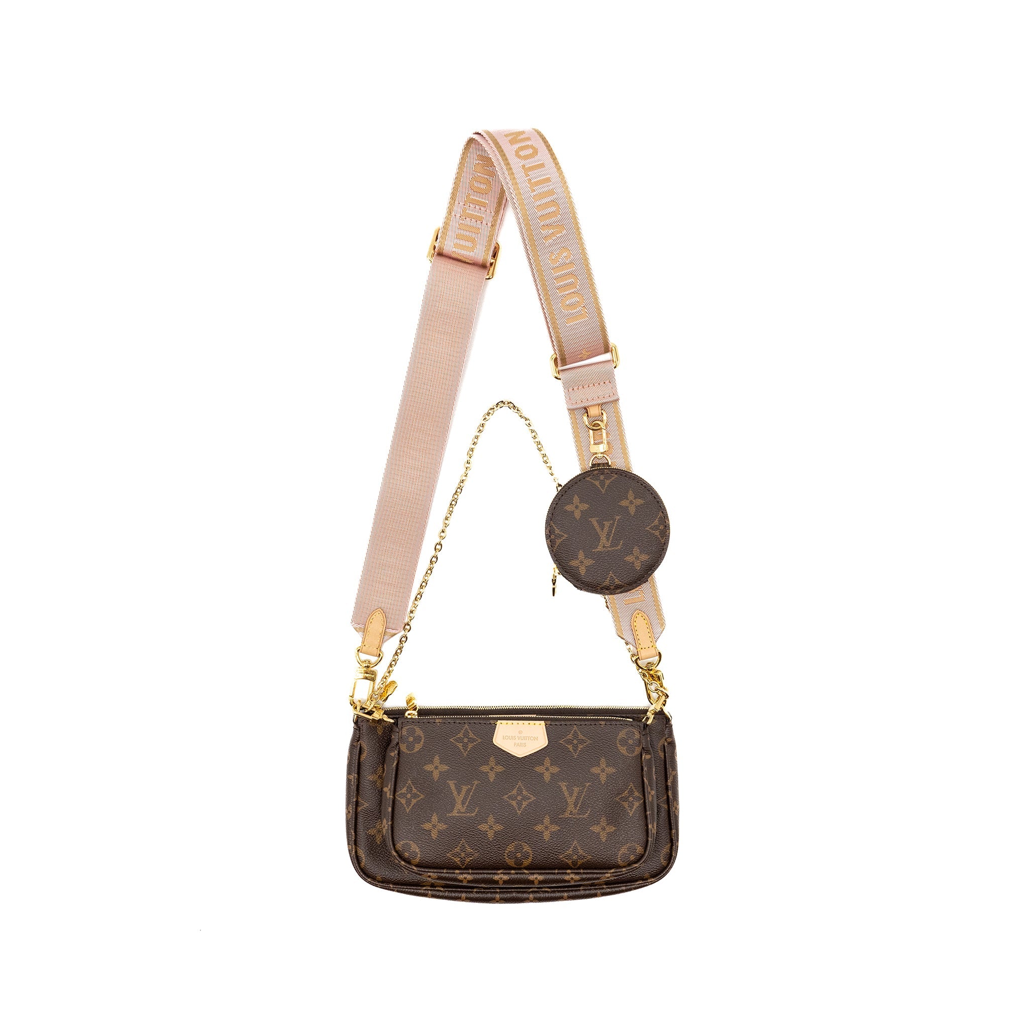 AAA Replica Louis Vuitton LV MULTI POCHETTE ACCESSORIES MONOGRAM CANVAS GHW