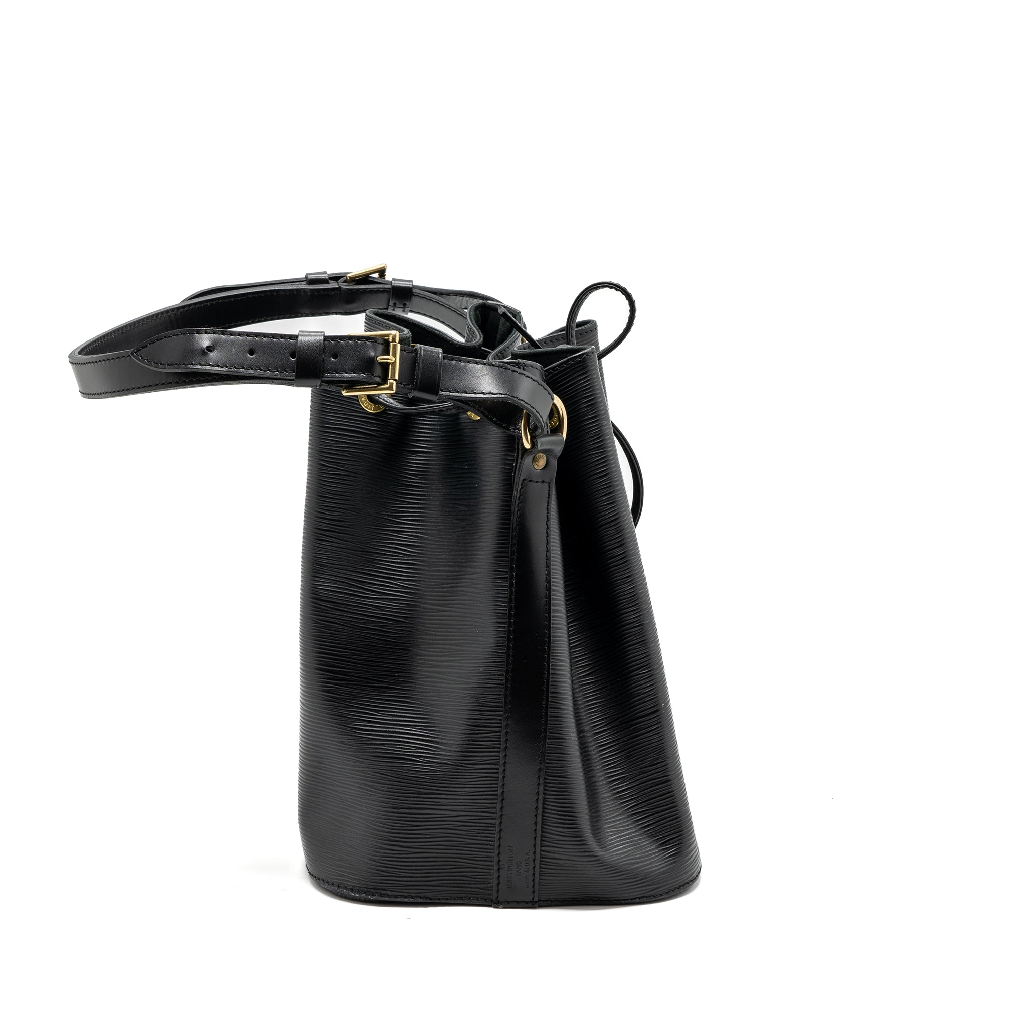 AAA Replica Louis Vuitton LV PETIT NOE EPI LEATHER BLACK GHW