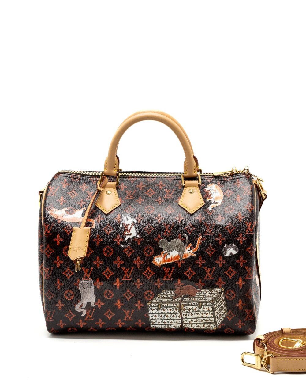AAA Replica Louis Vuitton LV SPEEDY BANDOULIERE 30 CATOGRAM LIMITED EDITION CANVAS GHW