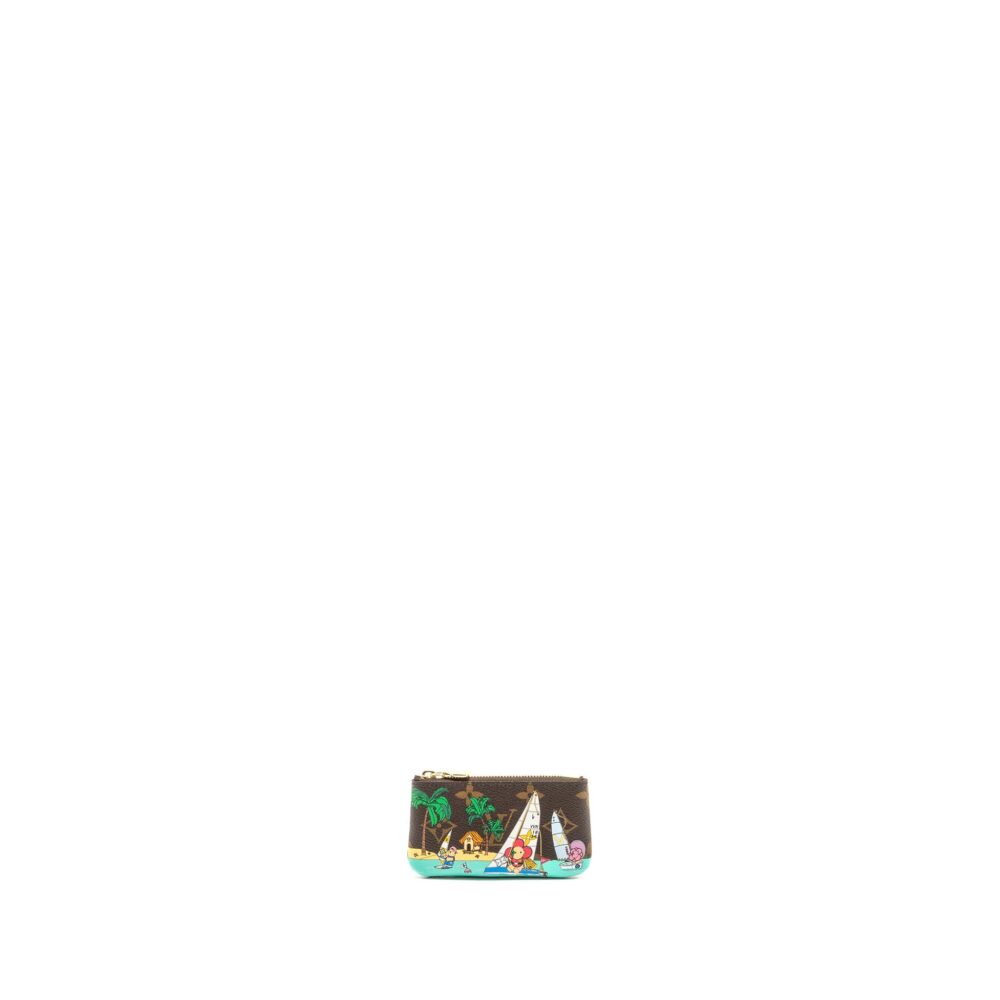 AAA Replica Louis Vuitton LV 2023 CHRISTMAS ANIMATION SAILING KEY POUCH MONOGRAM CANVAS MULTICOLOUR GHW