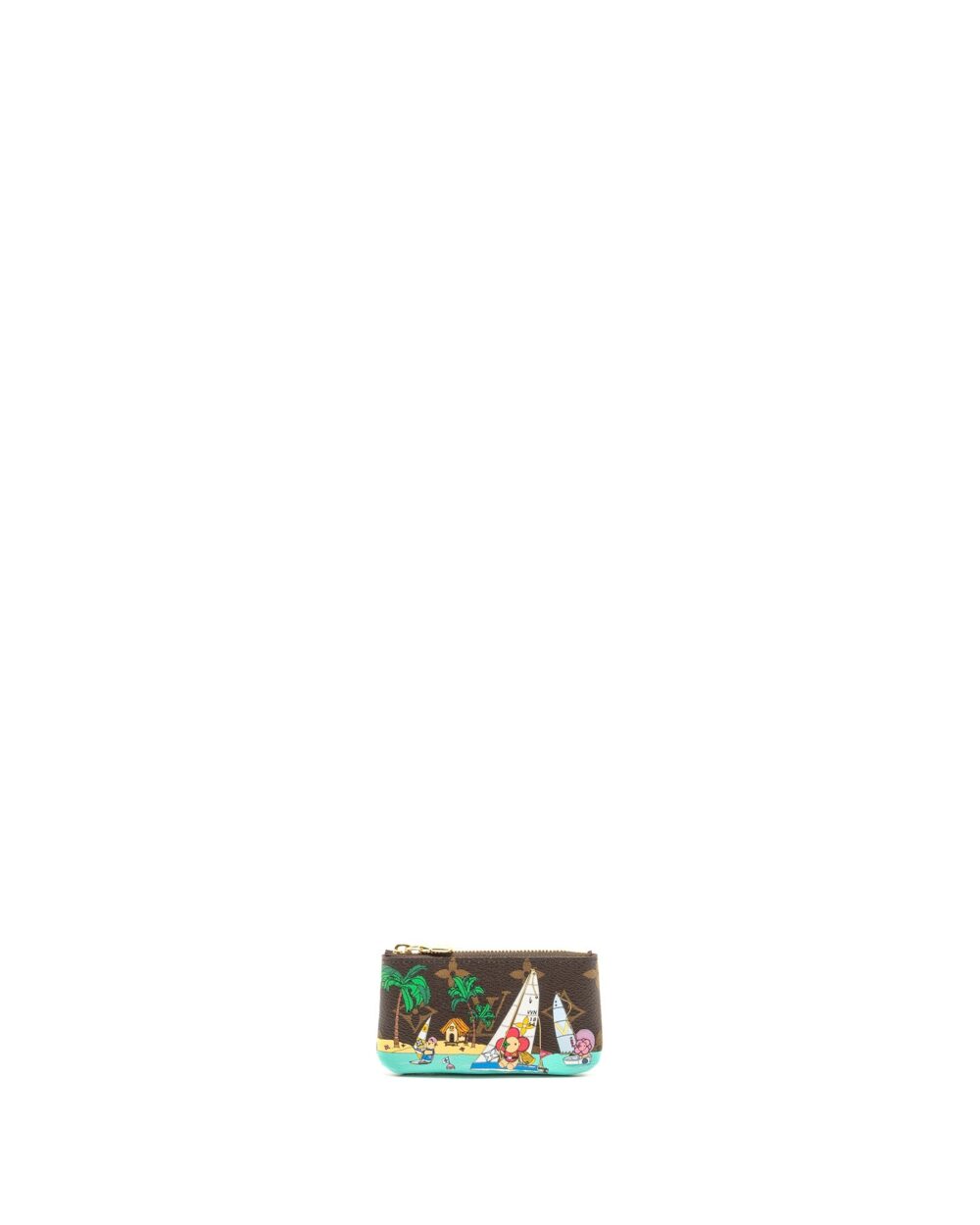 AAA Replica Louis Vuitton LV 2023 CHRISTMAS ANIMATION SAILING KEY POUCH MONOGRAM CANVAS MULTICOLOUR GHW