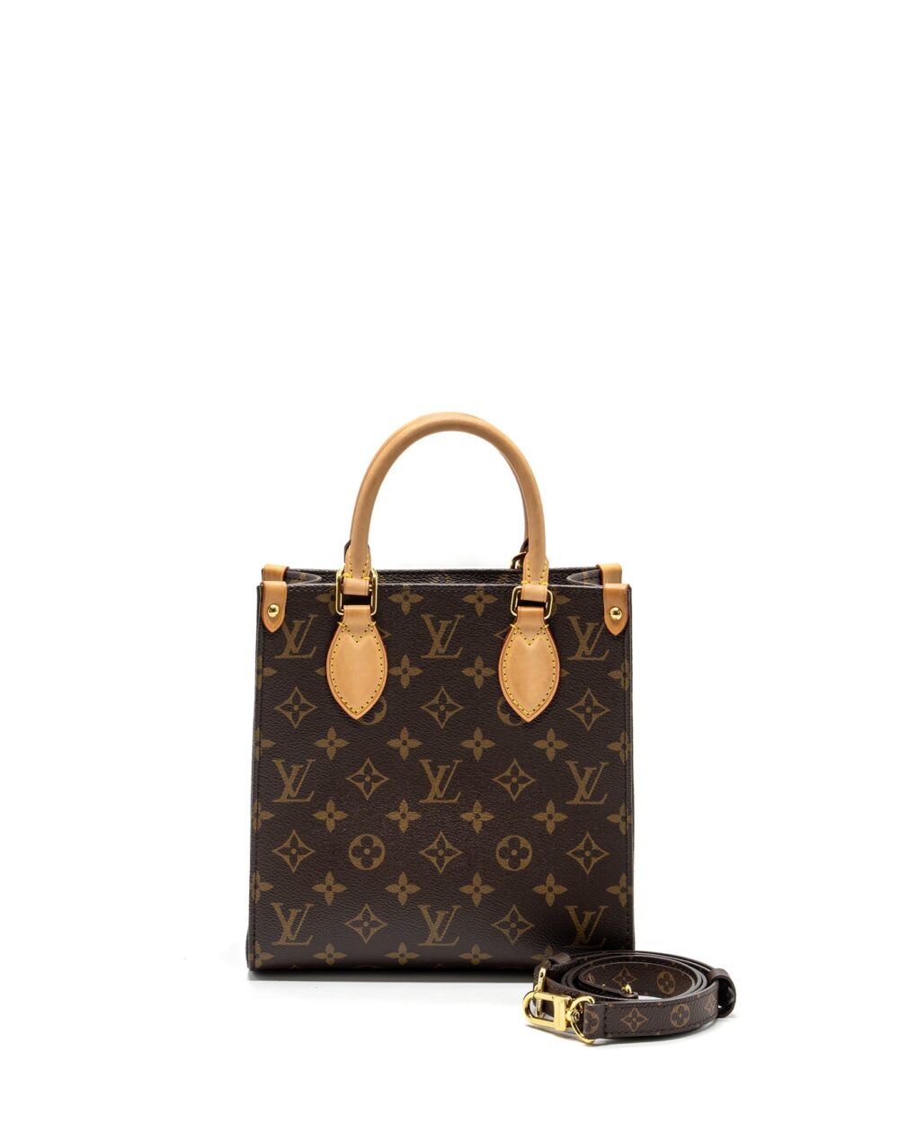 AAA Replica Louis Vuitton LV SAC PLAT BB MONOGRAM CANVAS GHW