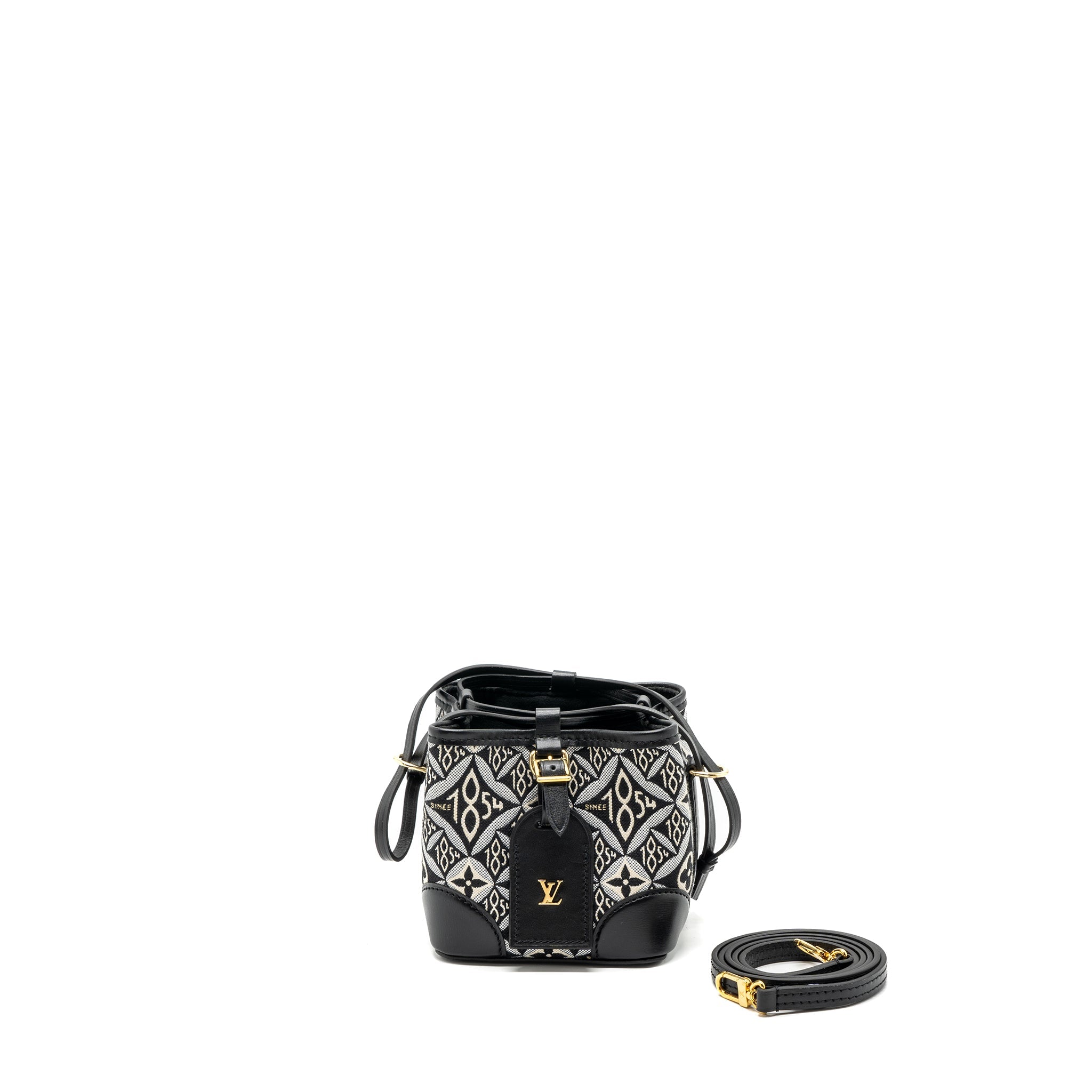 AAA Replica Louis Vuitton LV SINCE 1854 NOE PURSE CANVAS/LEATHER BLACK/MULTICOLOUR GHW