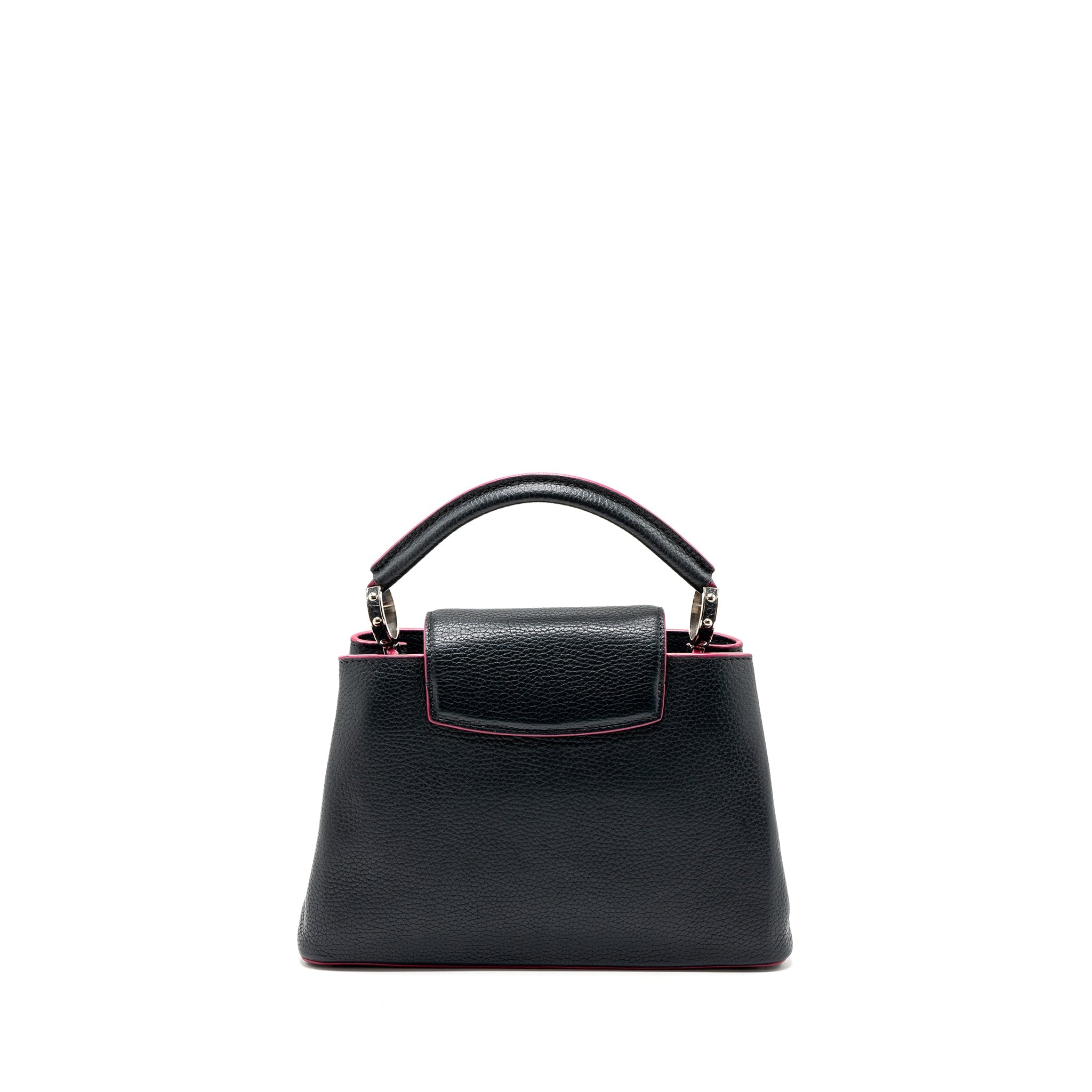 AAA Replica Louis Vuitton LV CAPUCINES BB TAURILLON NAVY SHW