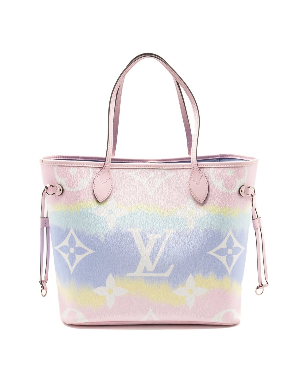 AAA Replica Louis Vuitton LV NEVERFULL MM ESCAL GIANT CANVAS PASTEL PINK SHW