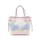 AAA Replica Louis Vuitton LV NEVERFULL MM ESCAL GIANT CANVAS PASTEL PINK SHW