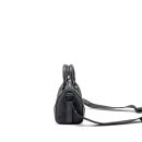 AAA Replica Louis Vuitton LV KEEPALL BANDOULIERE 25 MONOGRAM TAURILLON LEATHER BLACK WITH BLACK HARDWARE