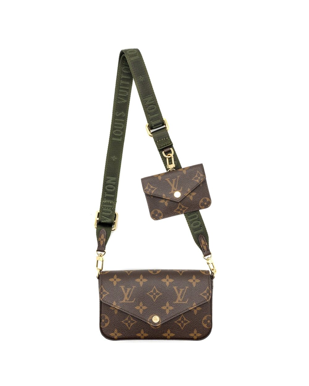 AAA Replica Louis Vuitton LV FELICIE STRAP & GO MONOGRAM CANVAS GHW (NEW VERSION)